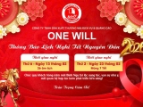 Thông báo lịch nghỉ Tết Nguyên Đán Bính Ngọ 2026