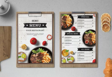 In nhanh menu cho nhà hàng – Bí quyết thu hút thực khách