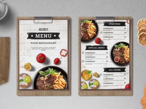 In nhanh menu cho nhà hàng – Bí quyết thu hút thực khách